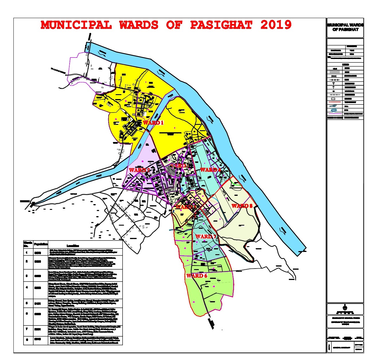 Pasighat Municipal Area Map